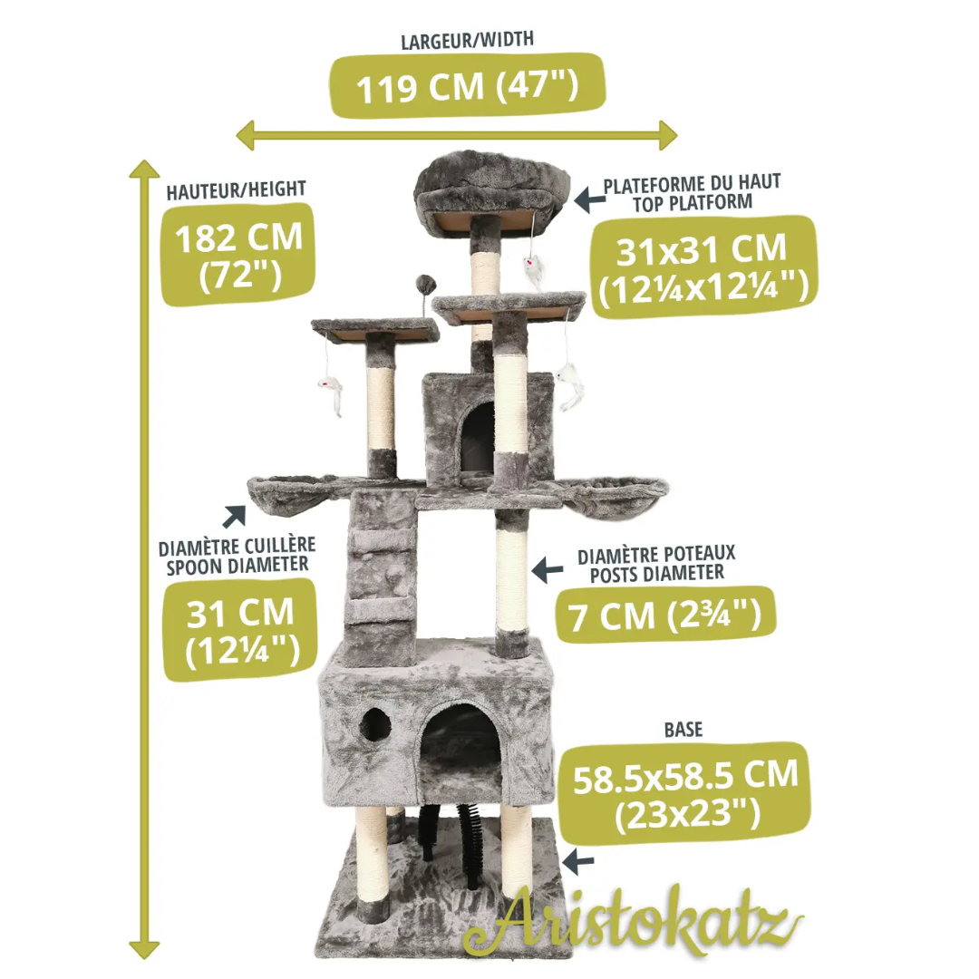 Large Cat Tree 72″ (182 cm)