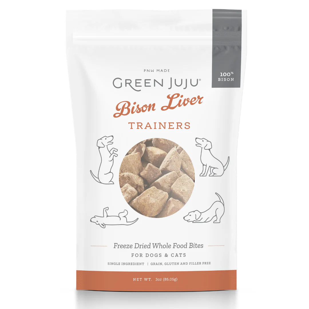 Green Juju Freeze Dried Trainers - Bison Liver (85g)