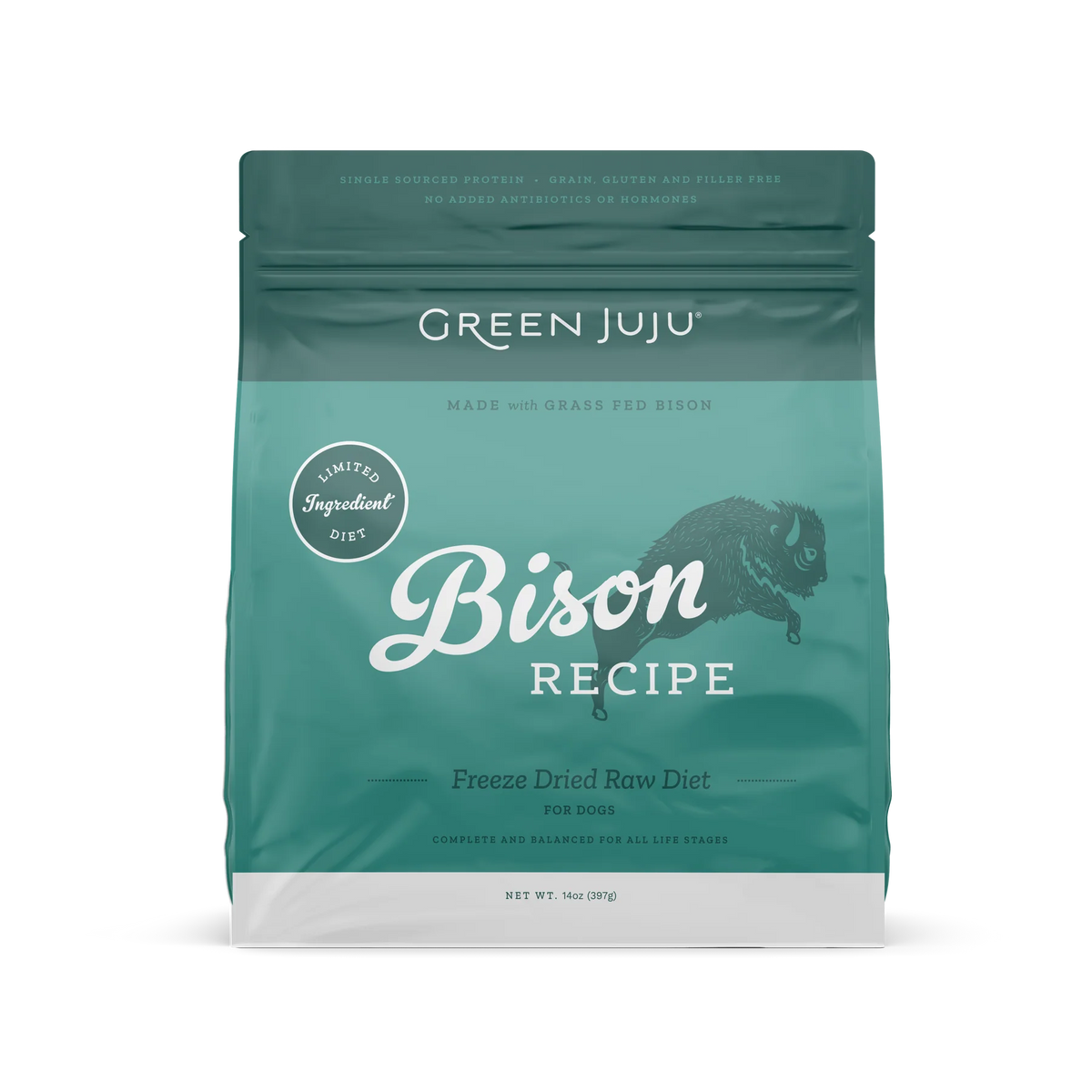 Green Juju Freeze Dried Raw Diet - Bison Recipe (397g)