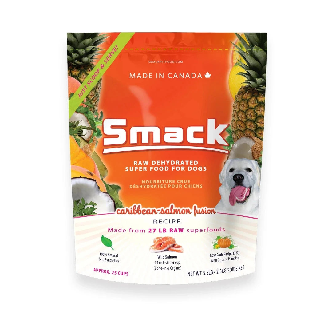 Smack Dehydrated Dog Food - Caribbean-Salmon Fusion